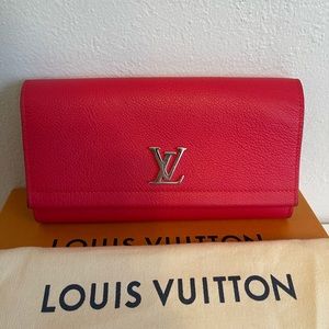 Louis Vuitton LockMe Wallet Red
